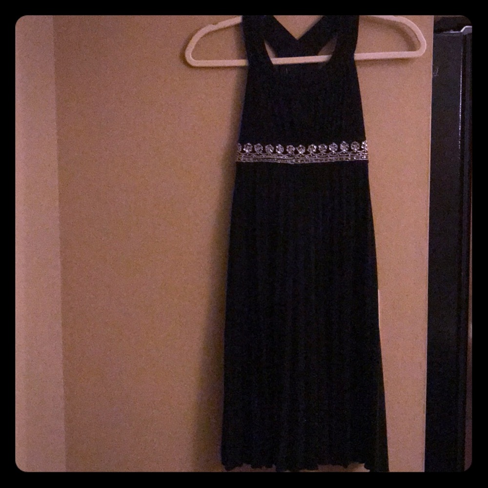 ❤️Black Formal Dress with Beaded Accents